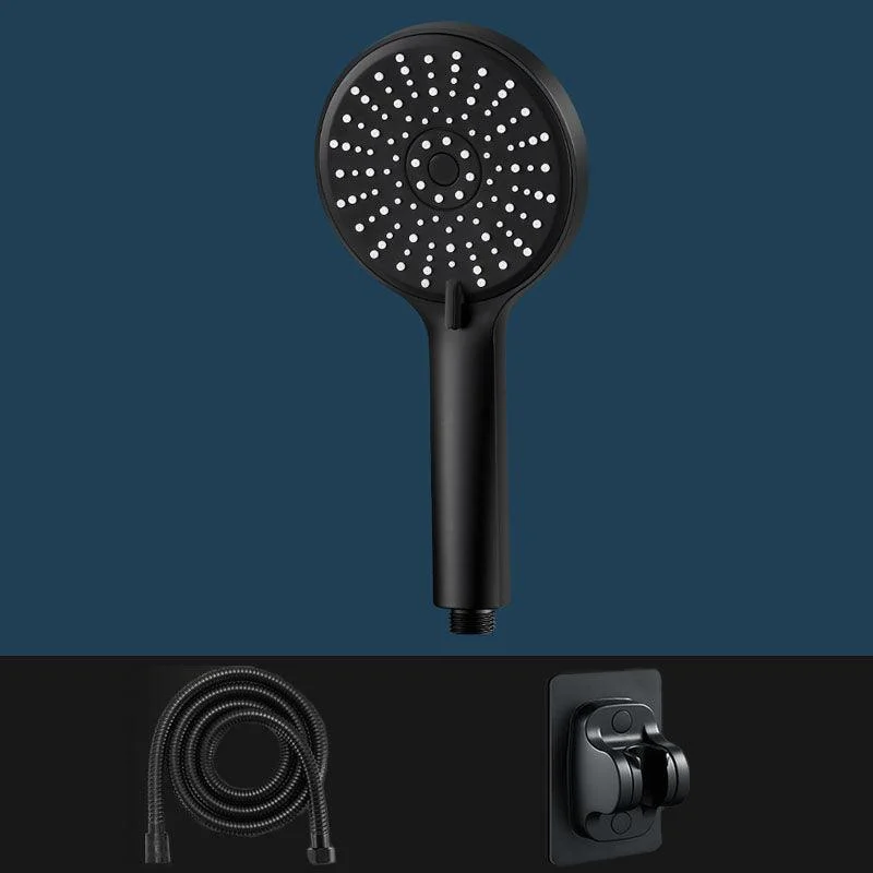 ABS Plastic Handheld Shower Head High Flow 5-Spray Patterns Wall-Mount Showerhead -Bathlova