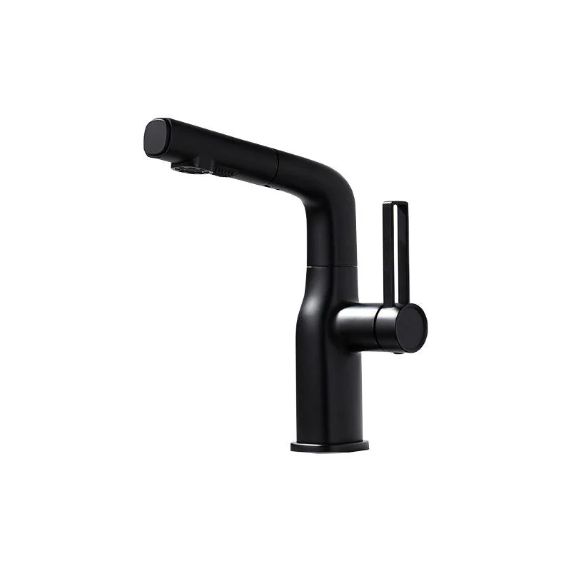 Adjustable 1 Handle Vessel Tap Circular Lever Handles Tap for Bathroom -Bathlova