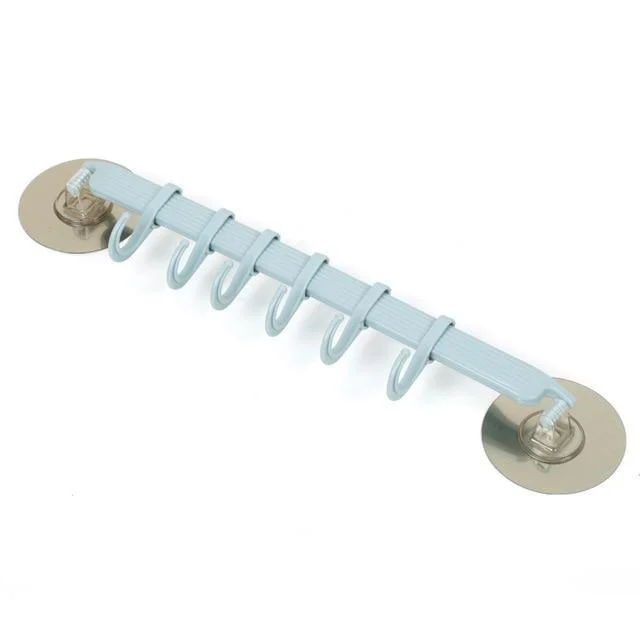 Adjustable Hook Rack Double Suction Cup -Bathlova