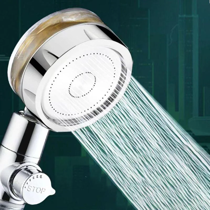 Adjustable Shower Head Modern Round Shower Combo with Single Setting -Bathlova