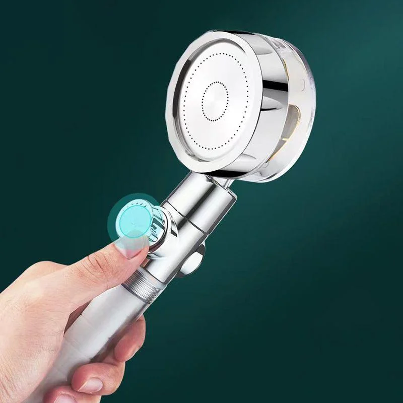 Adjustable Shower Head Modern Round Shower Combo with Single Setting -Bathlova