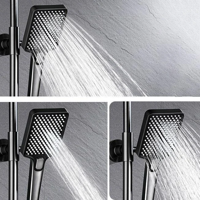 Adjustable Spray Pattern Shower Combo Stainless Steel Shower Tap Arm Shower Head -Bathlova