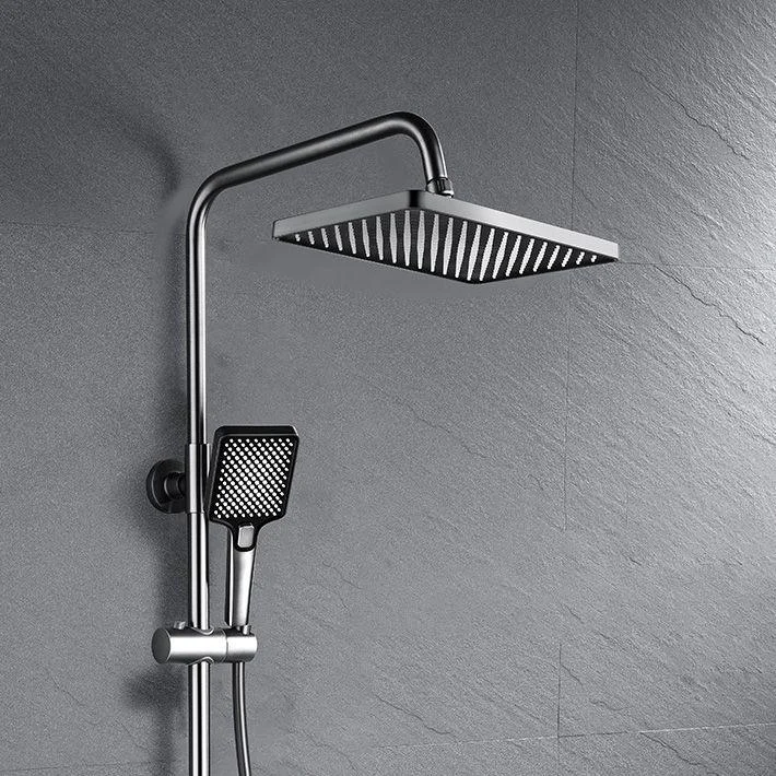 Adjustable Spray Pattern Shower Combo Stainless Steel Shower Tap Arm Shower Head -Bathlova