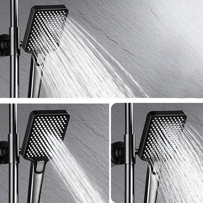 Adjustable Spray Pattern Shower Combo Stainless Steel Shower Tap Arm Shower Head -Bathlova