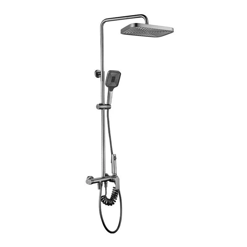 Adjustable Spray Pattern Shower System Valve Included Brass Wall Mounted Shower Combo -Bathlova