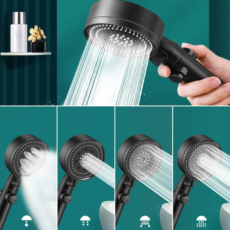 Adjustable Water Flow Shower Head Combo 5-Spray Patterns Hand Shower -Bathlova