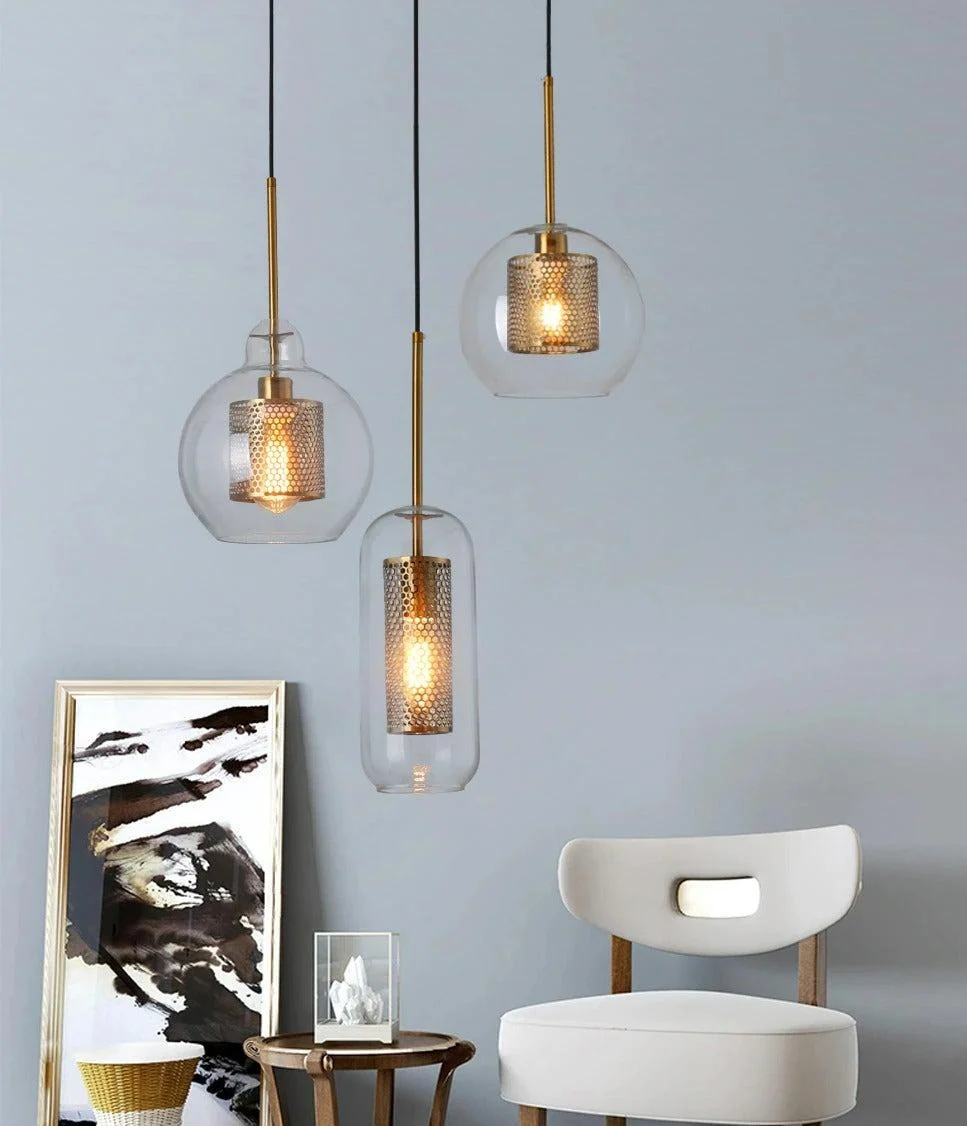 Adonia - Glass Pendant Lights -Bathlova