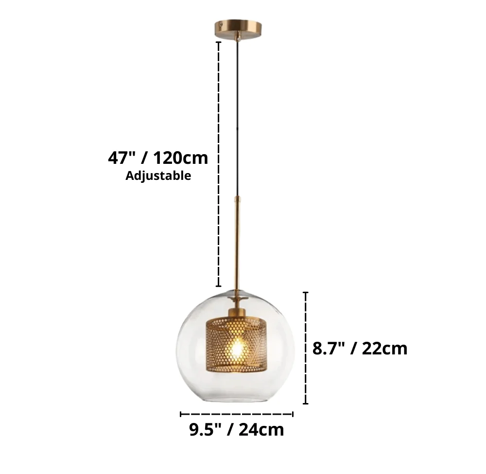 Adonia - Glass Pendant Lights -Bathlova