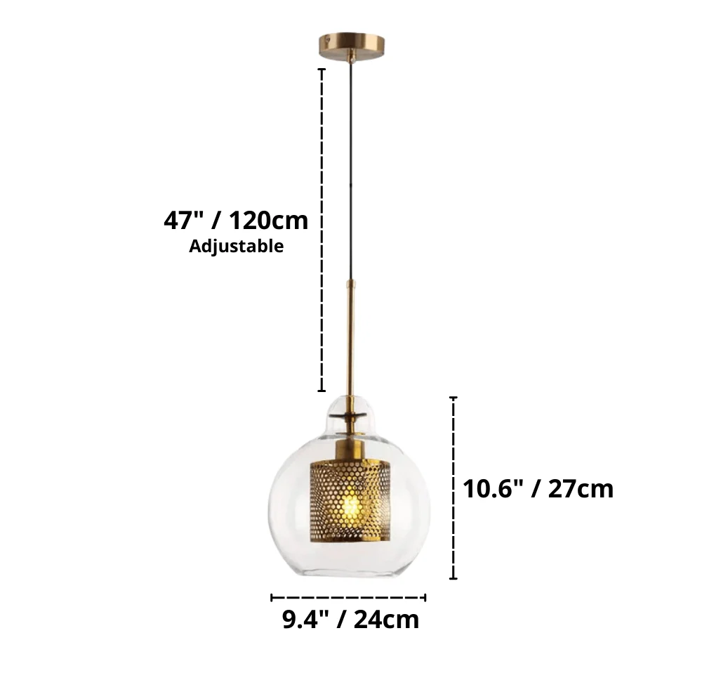 Adonia - Glass Pendant Lights -Bathlova