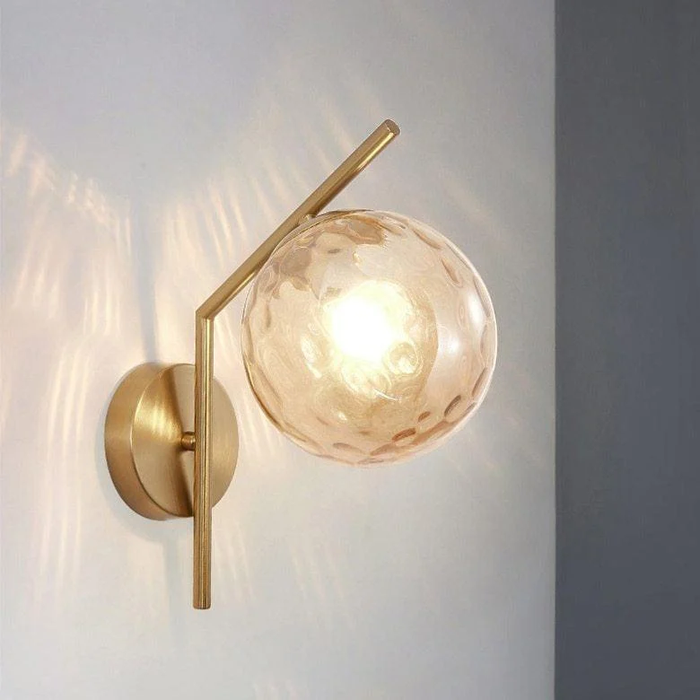 Aleta - Modern Glass Globe Wall Light -Bathlova