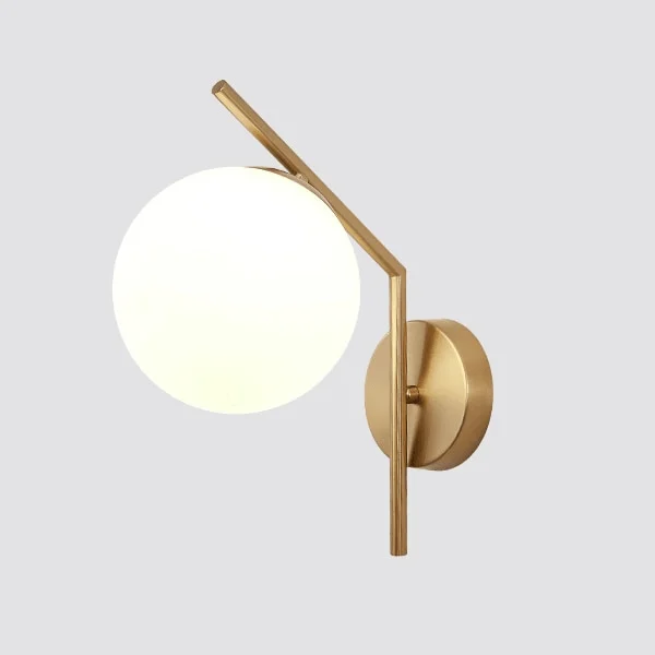 Aleta - Modern Glass Globe Wall Light -Bathlova