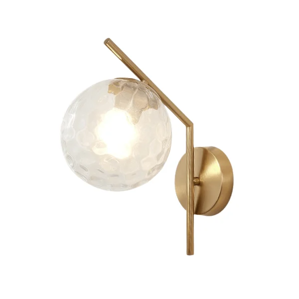 Aleta - Modern Glass Globe Wall Light -Bathlova