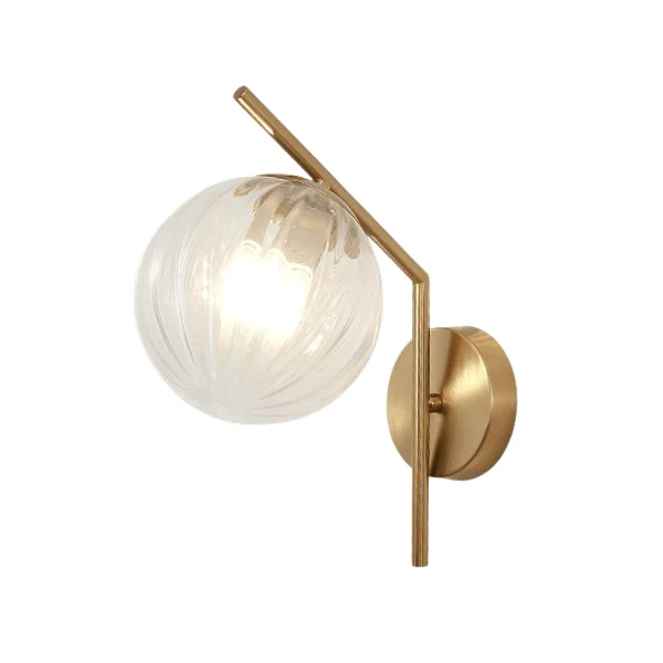 Aleta - Modern Glass Globe Wall Light -Bathlova