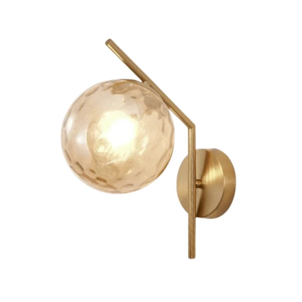 Aleta - Modern Glass Globe Wall Light -Bathlova