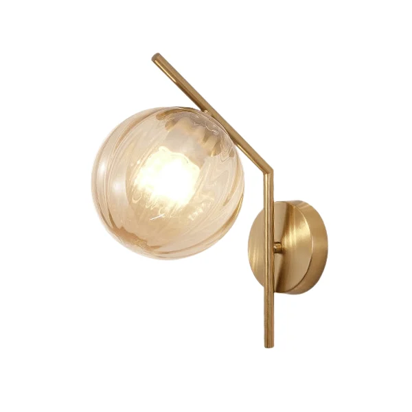 Aleta - Modern Glass Globe Wall Light -Bathlova