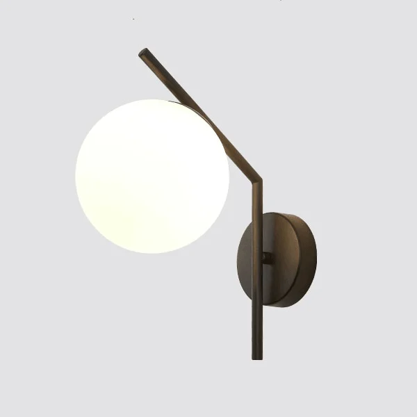 Aleta - Modern Glass Globe Wall Light -Bathlova