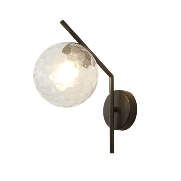 Aleta - Modern Glass Globe Wall Light -Bathlova