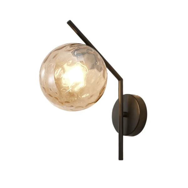 Aleta - Modern Glass Globe Wall Light -Bathlova