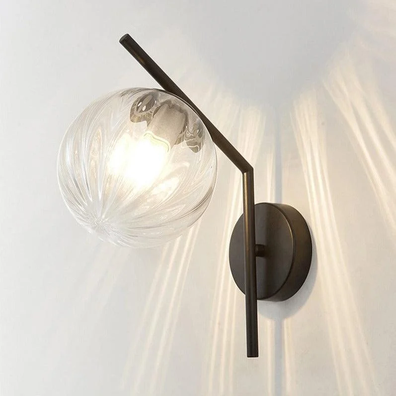 Aleta - Modern Glass Globe Wall Light -Bathlova