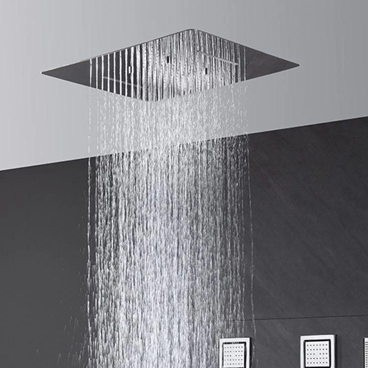 All-copper Concealed Shower Set In-wall Bathroom Minimalist Waterfall Shower -Bathlova