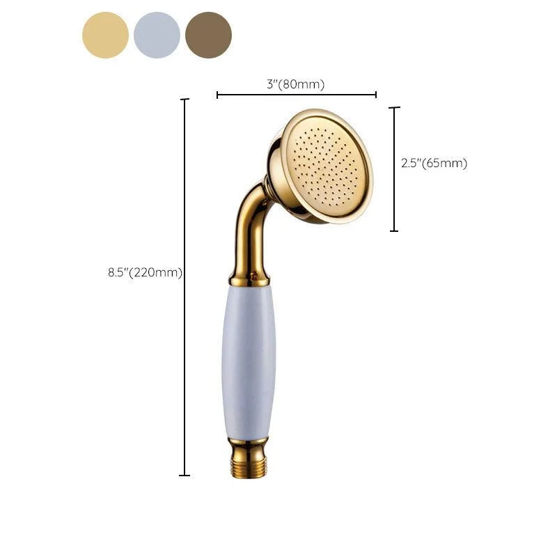 All-Copper Single-Function Handheld Shower Head European-Style Antique Rain Shower Head -Bathlova