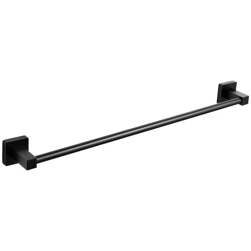 Aluminum Bath Hardware Set Black Bathroom Accessory Kit Towel Bar -Bathlova