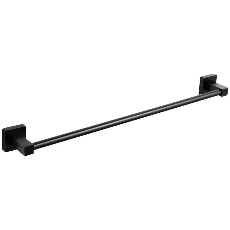 Aluminum Bath Hardware Set Black Bathroom Accessory Kit Towel Bar -Bathlova