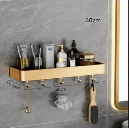 Aluminum Bathroom Storage Holder Shelf Bathroom Bathroom Shelf -Bathlova