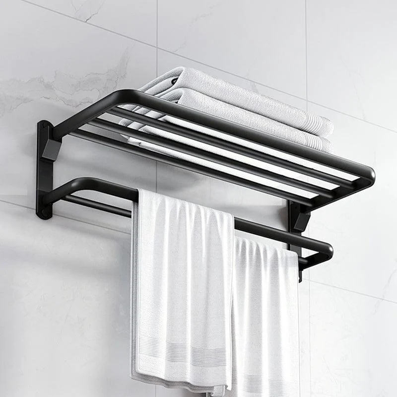 Aluminum Modern 7-Piece Bathroom Accessory Set Black Bathroom Hardware -Bathlova