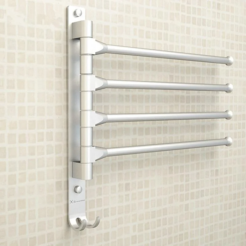 Aluminum Movable Towel Rack Bathroom Accessory -Bathlova