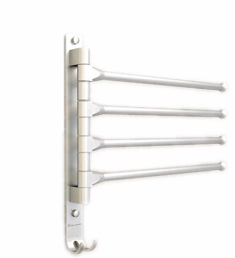 Aluminum Movable Towel Rack Bathroom Accessory -Bathlova