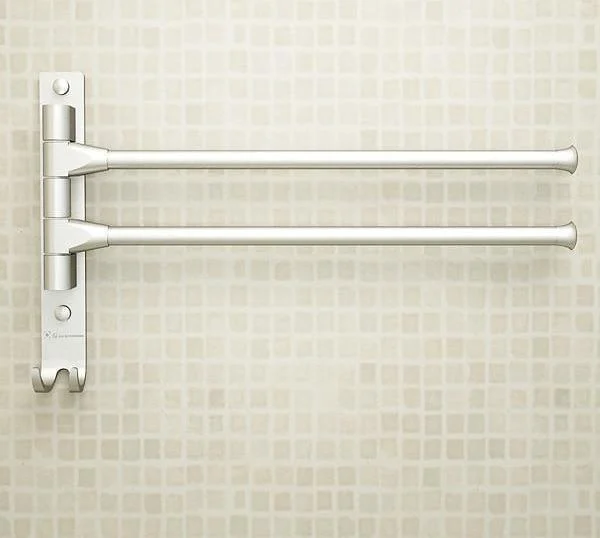 Aluminum Movable Towel Rack Bathroom Accessory -Bathlova