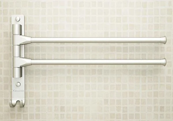 Aluminum Movable Towel Rack Bathroom Accessory -Bathlova