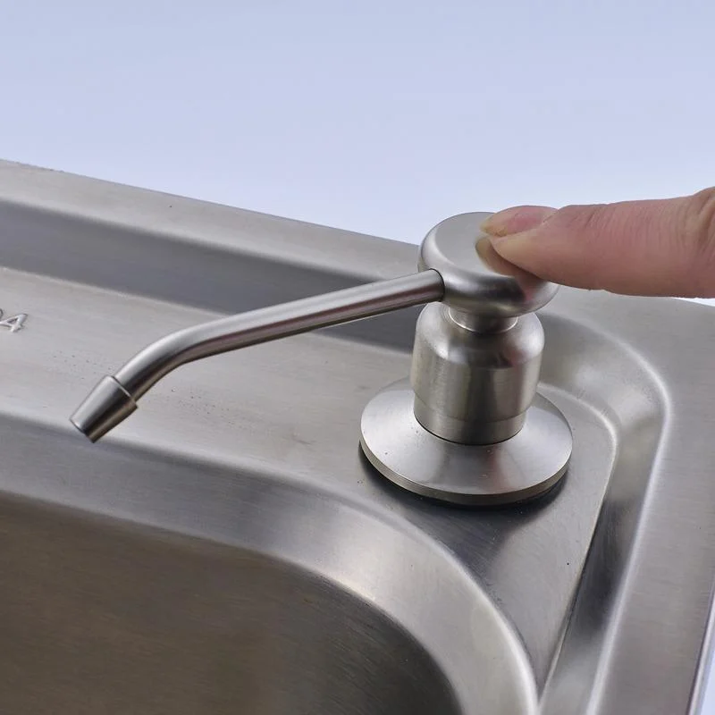 Aluminum Sink Concealed Liquid Soap Dispenser -Bathlova