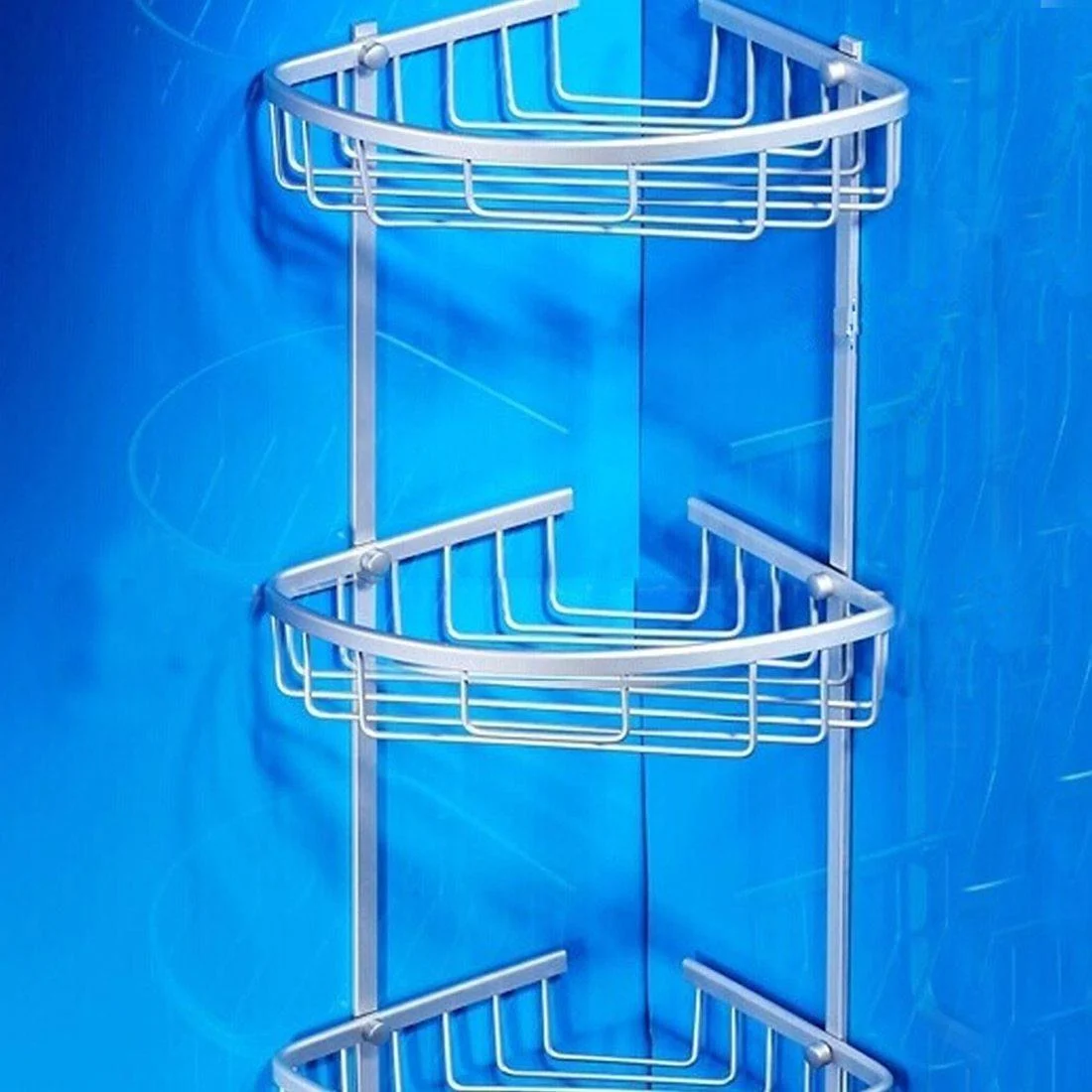 Aluminum Storage Basket With Hook -Bathlova