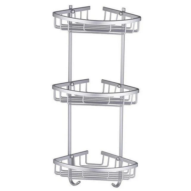 Aluminum Storage Basket With Hook -Bathlova