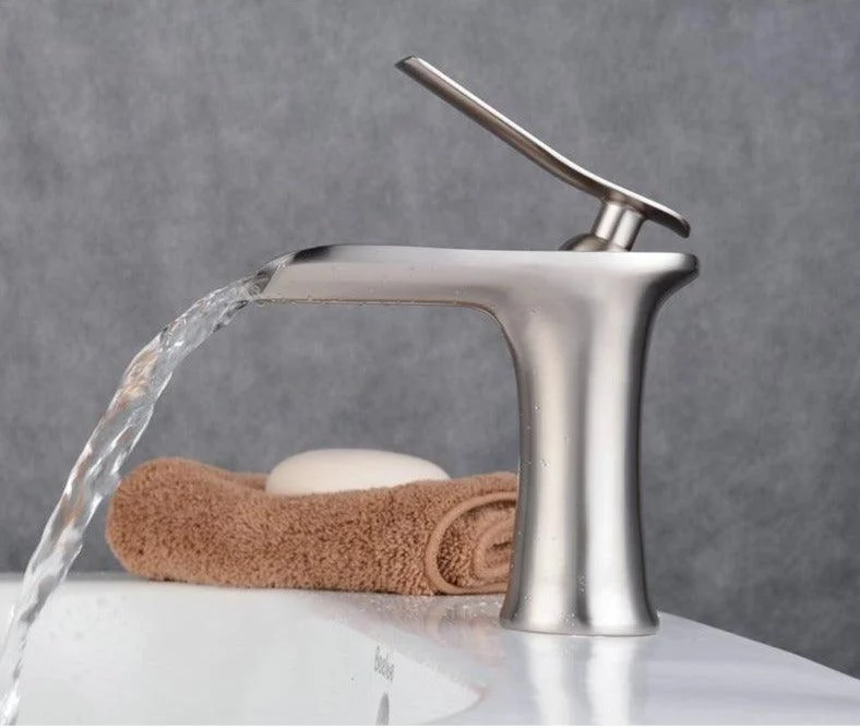 Ames - Modern Waterfall Bathroom Tap -Bathlova