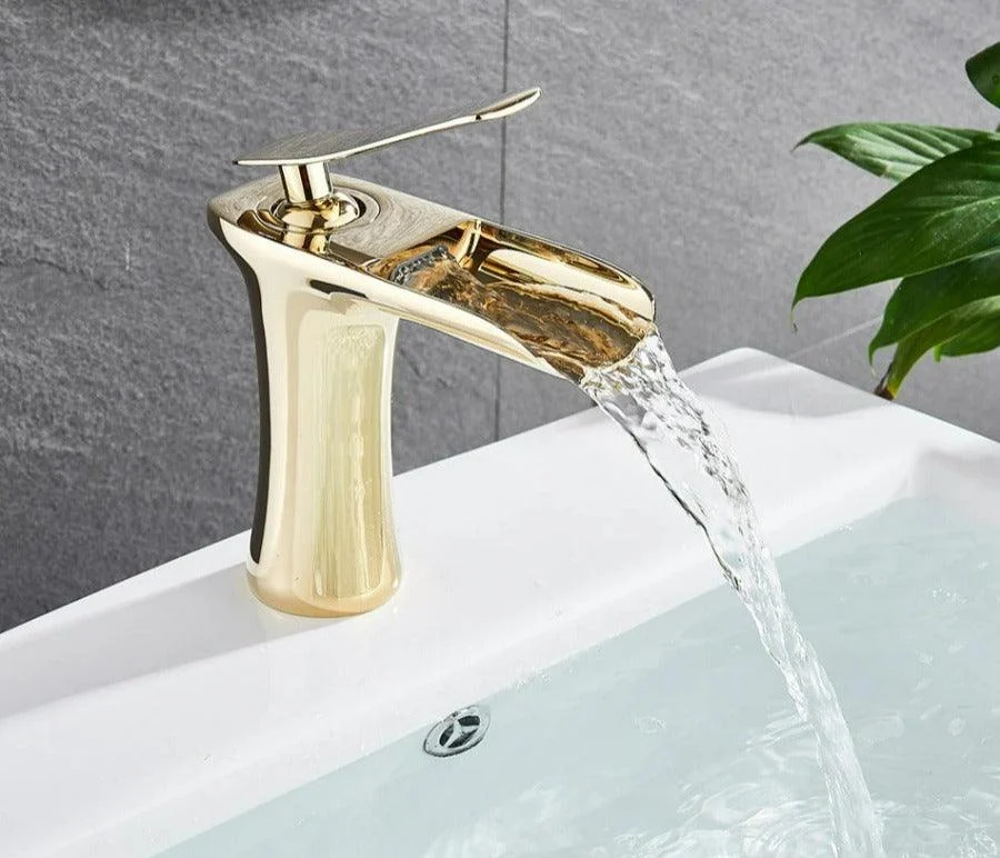 Ames - Modern Waterfall Bathroom Tap -Bathlova