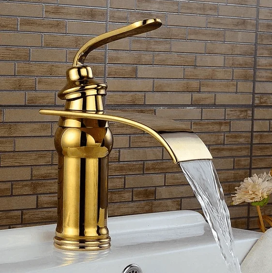 Ames - Vintage Brass Waterfall Tap -Bathlova