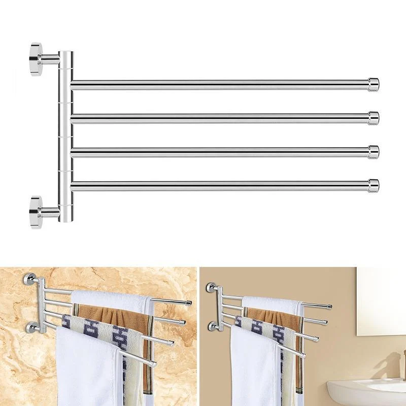 Anti-rust Stainless Steel Rotating Towel Rack Bathroom Accessory -Bathlova