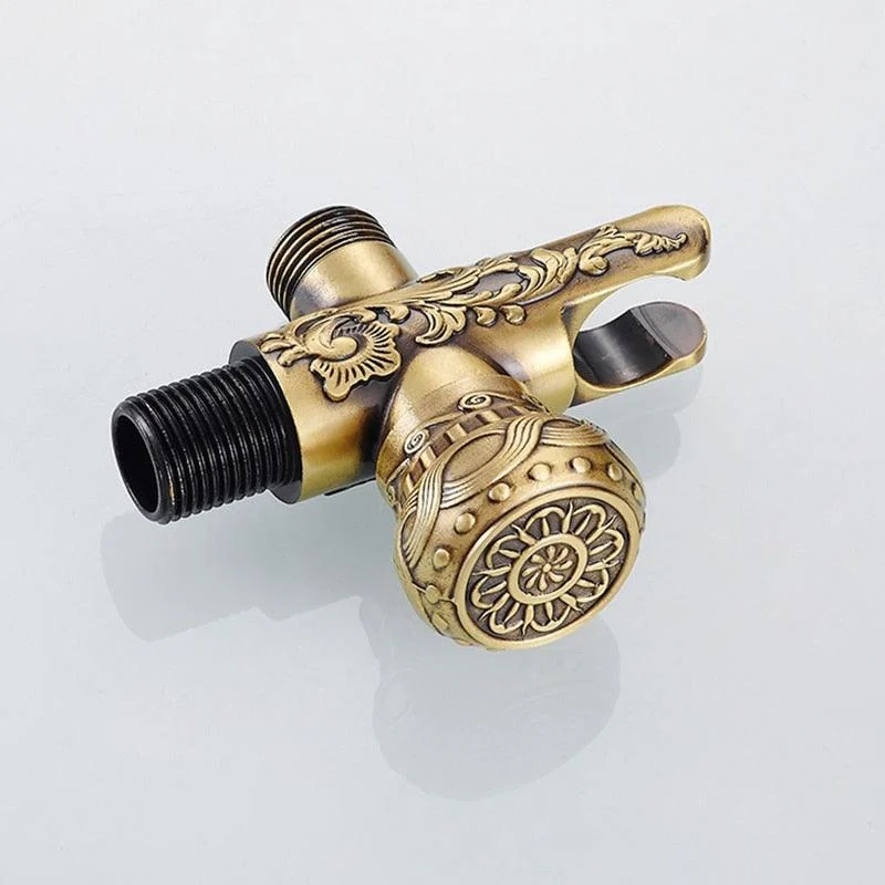 Antique Brass Bathroom Bidet Tap Sprayer Bidet Kit with Hose -Bathlova