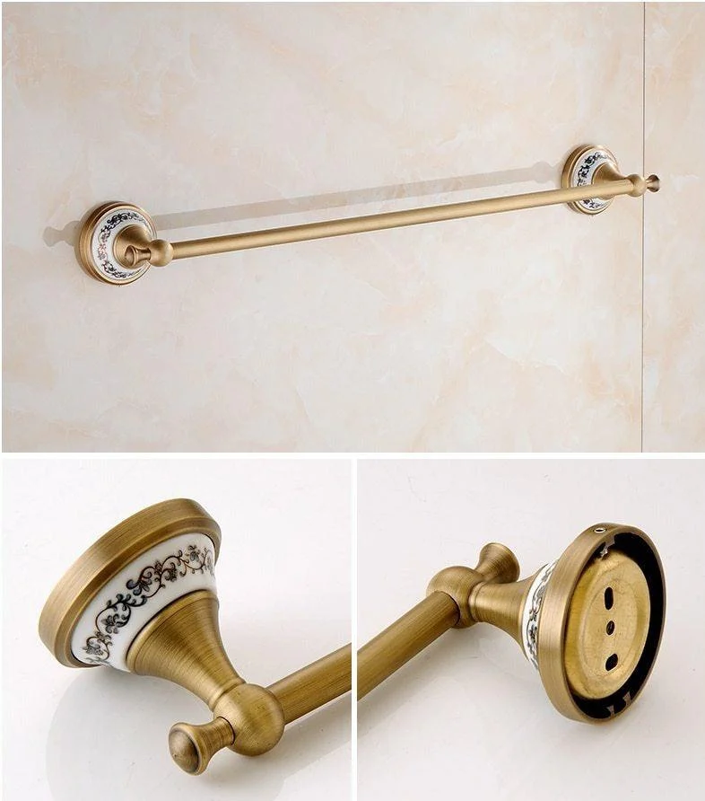 Antique Brass Bathroom Hardware Set -Bathlova