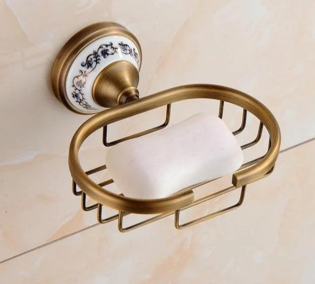 Antique Brass Bathroom Hardware Set -Bathlova