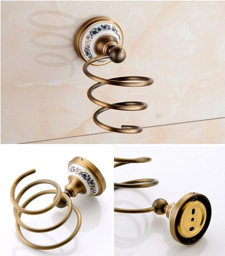 Antique Brass Bathroom Hardware Set -Bathlova