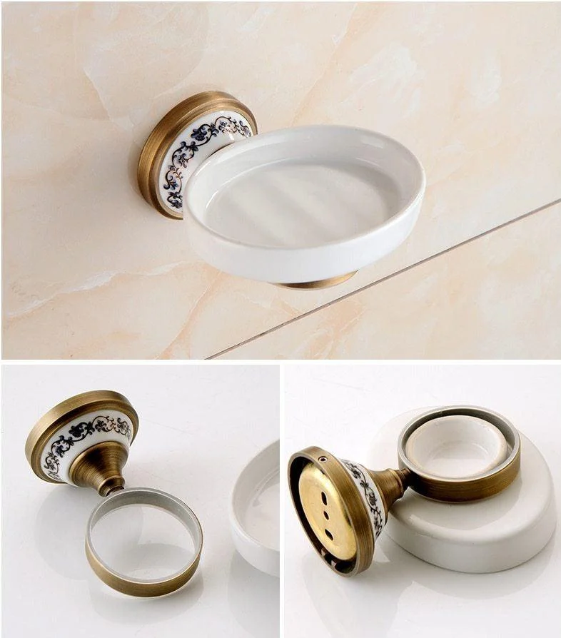 Antique Brass Bathroom Hardware Set -Bathlova