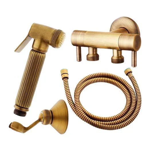 Antique Brass Hand Held Bidet Spray Kit Set -Bathlova