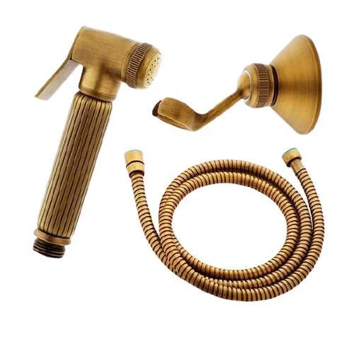 Antique Brass Hand Held Bidet Spray Kit Set -Bathlova