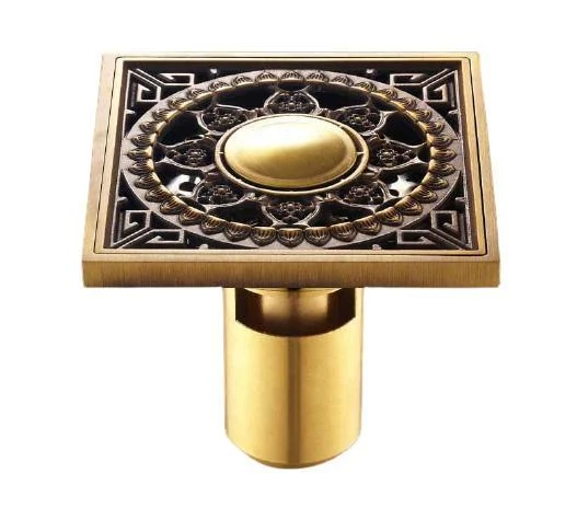 Antique Brass Unique Style Bathroom Shower Drain -Bathlova