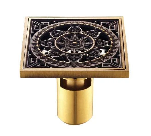 Antique Brass Unique Style Bathroom Shower Drain -Bathlova