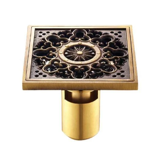 Antique Brass Unique Style Bathroom Shower Drain -Bathlova